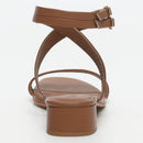 Apolina - Sandales Talons Bas Tenby - Marron