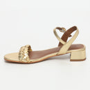 Apolina - Cancun Low Heel Sandals - Gold