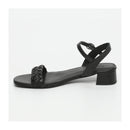 Sandalias de tacón bajo Cancún - Negro