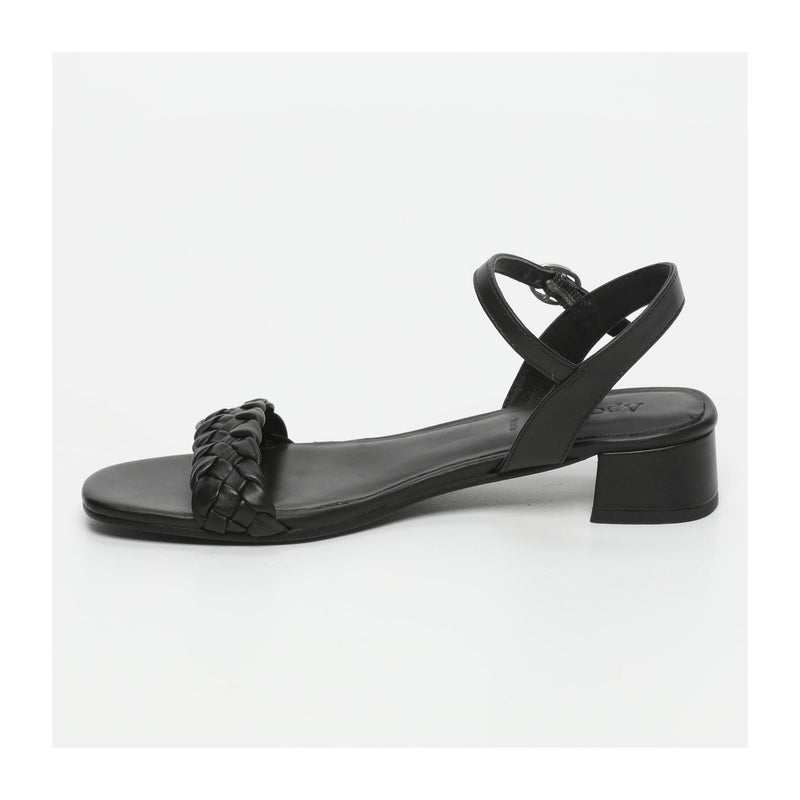 Sandalias de tacón bajo Cancún - Negro