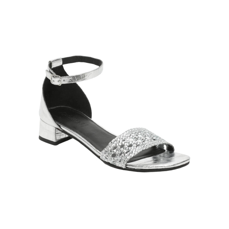 Varenna Low Heel Sandals - Silver