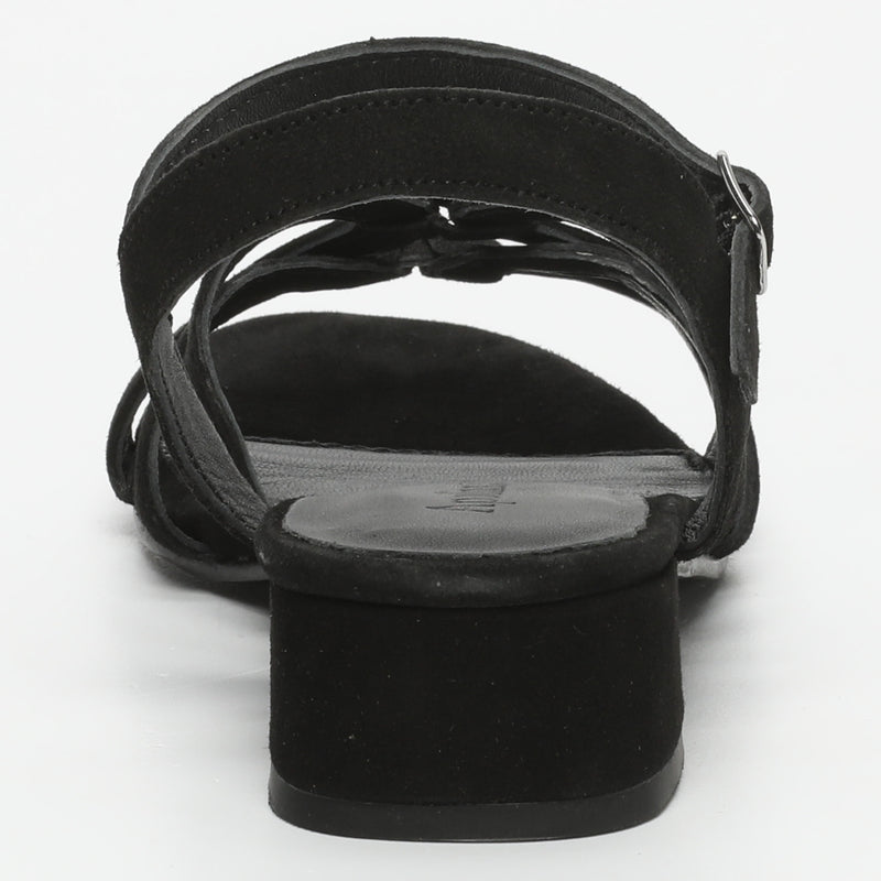 Apolina - Sandales Talons Bas Korcula - Noir