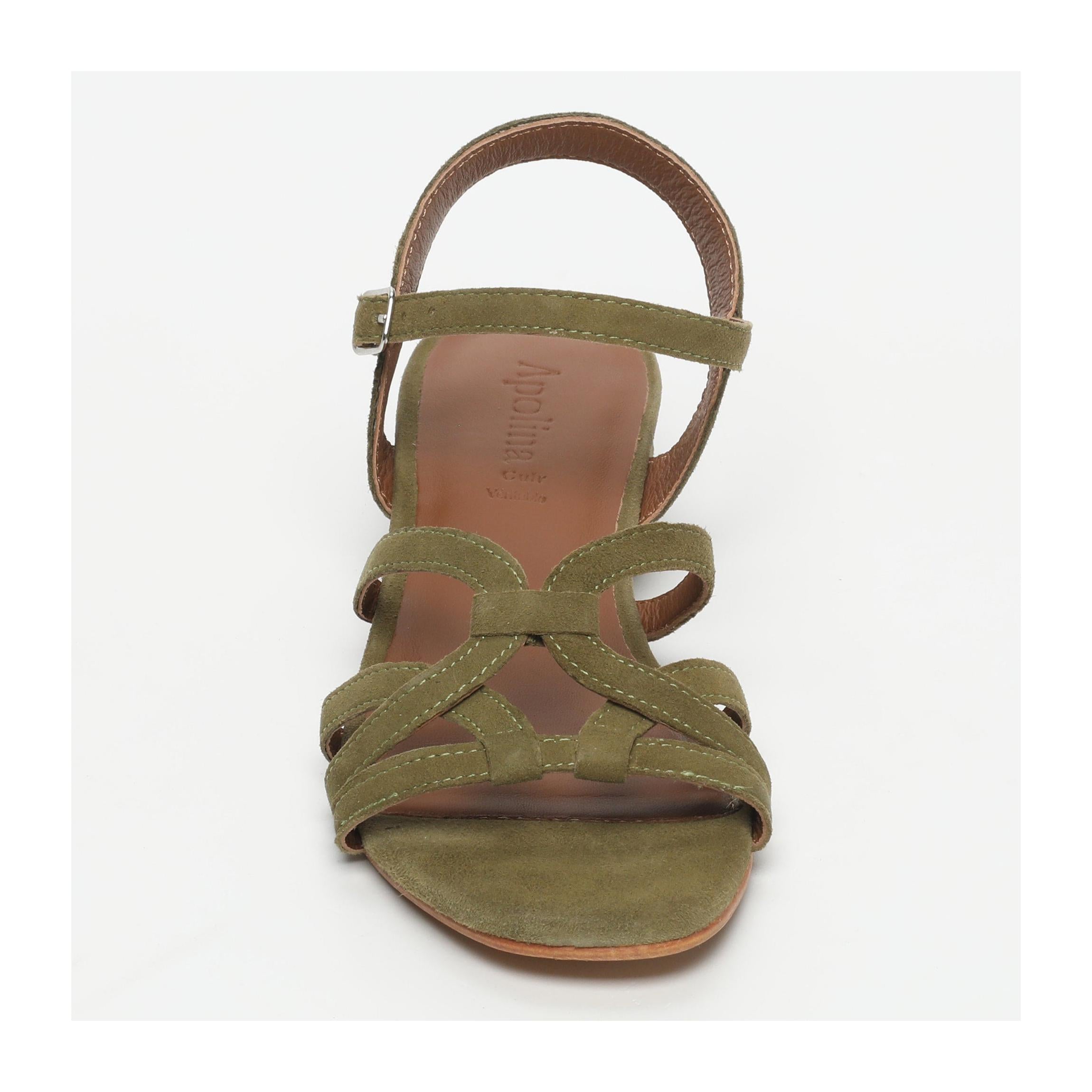 Sandalias De Tacón Bajo Korcula - Verde