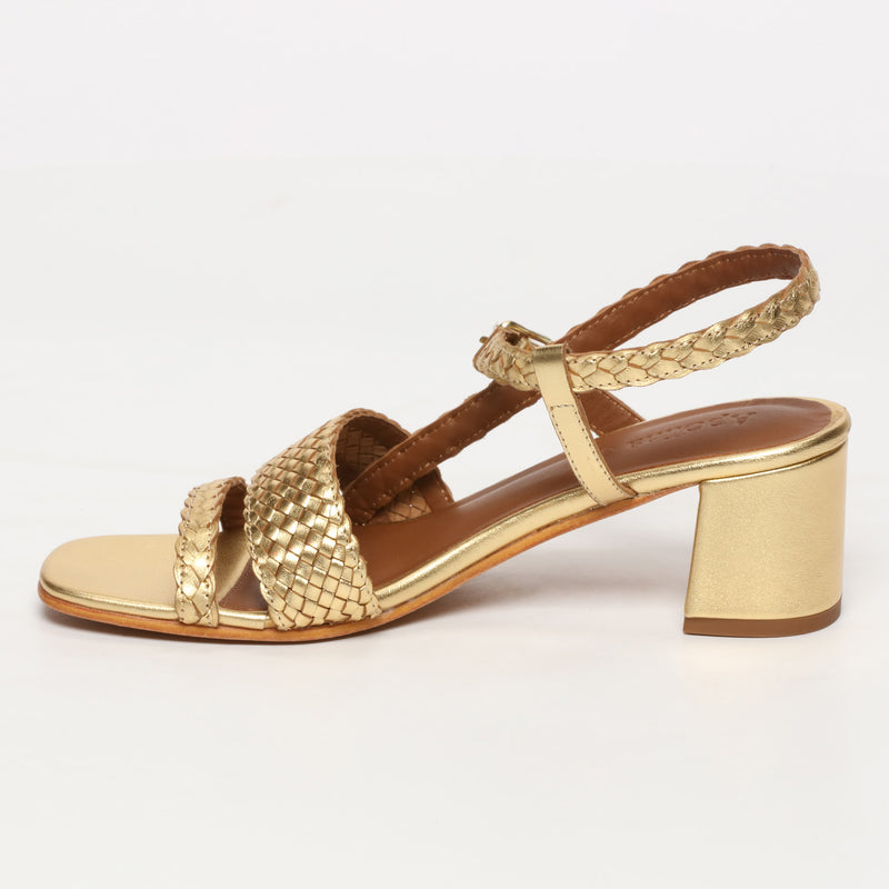 Apolina - Salak High Heel Sandals - Gold