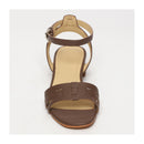 Odalys Low Heel Sandals - Brown