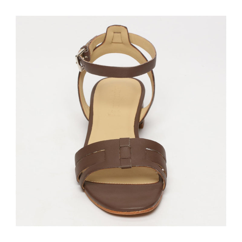 Odalys Low Heel Sandals - Brown