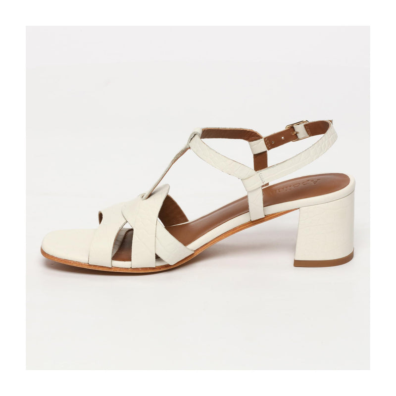 Elysia High Heel Sandals - White