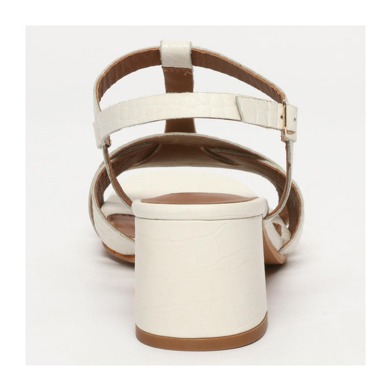 Elysia High Heel Sandals - White