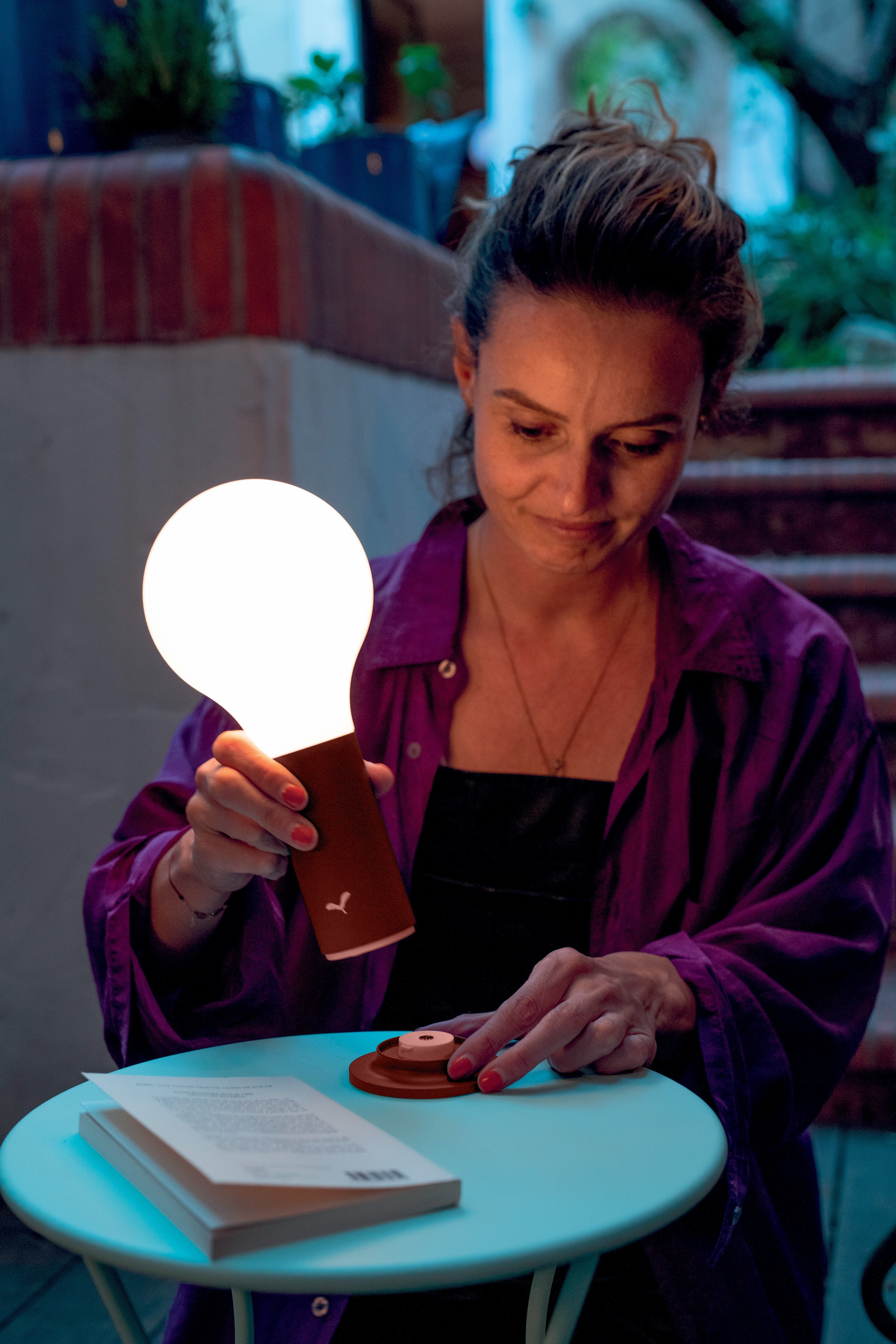 Magnetic Base for Light Fitting - Aplô - Red Ochre