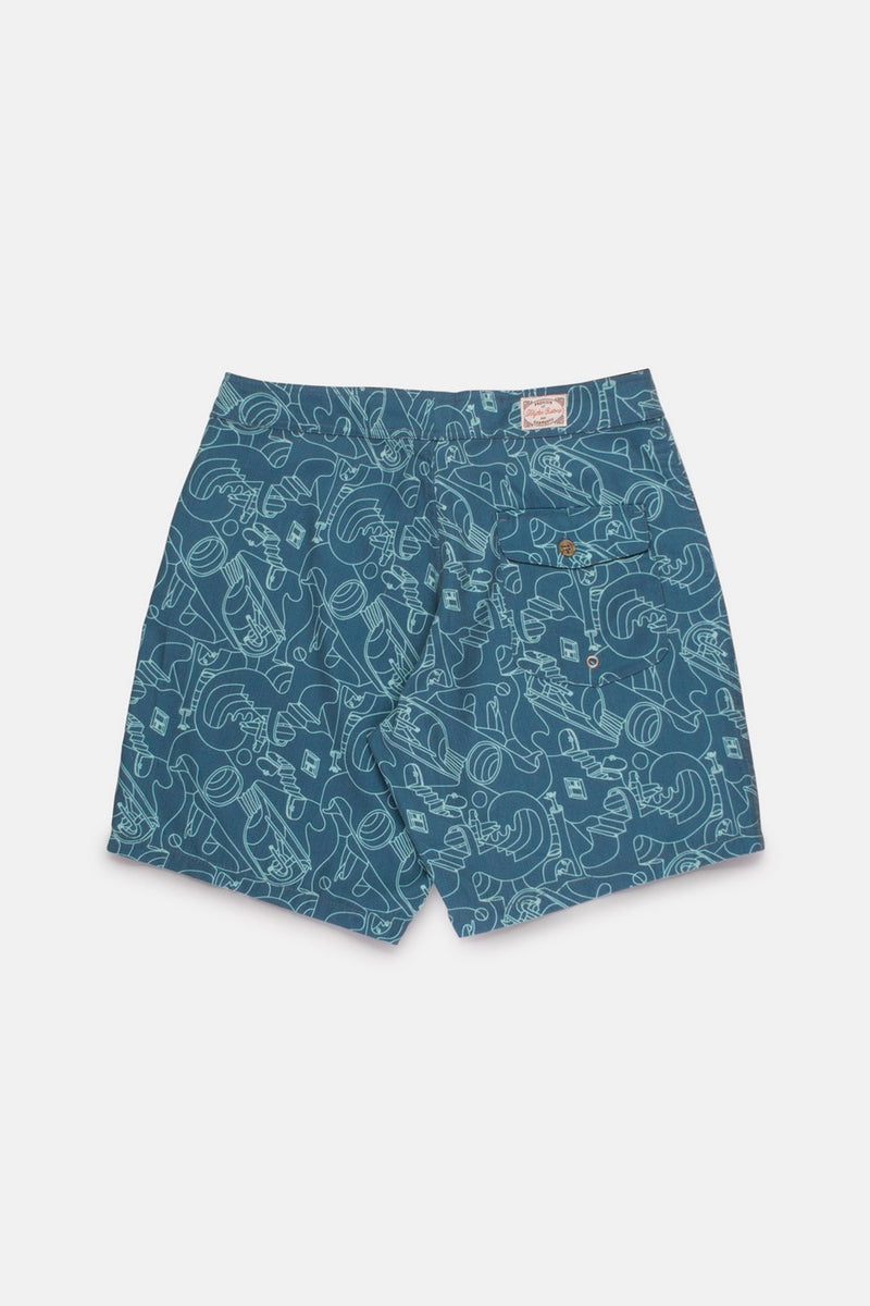 Rhythm - Short De Bain So Pitted - Sea Blue - Homme