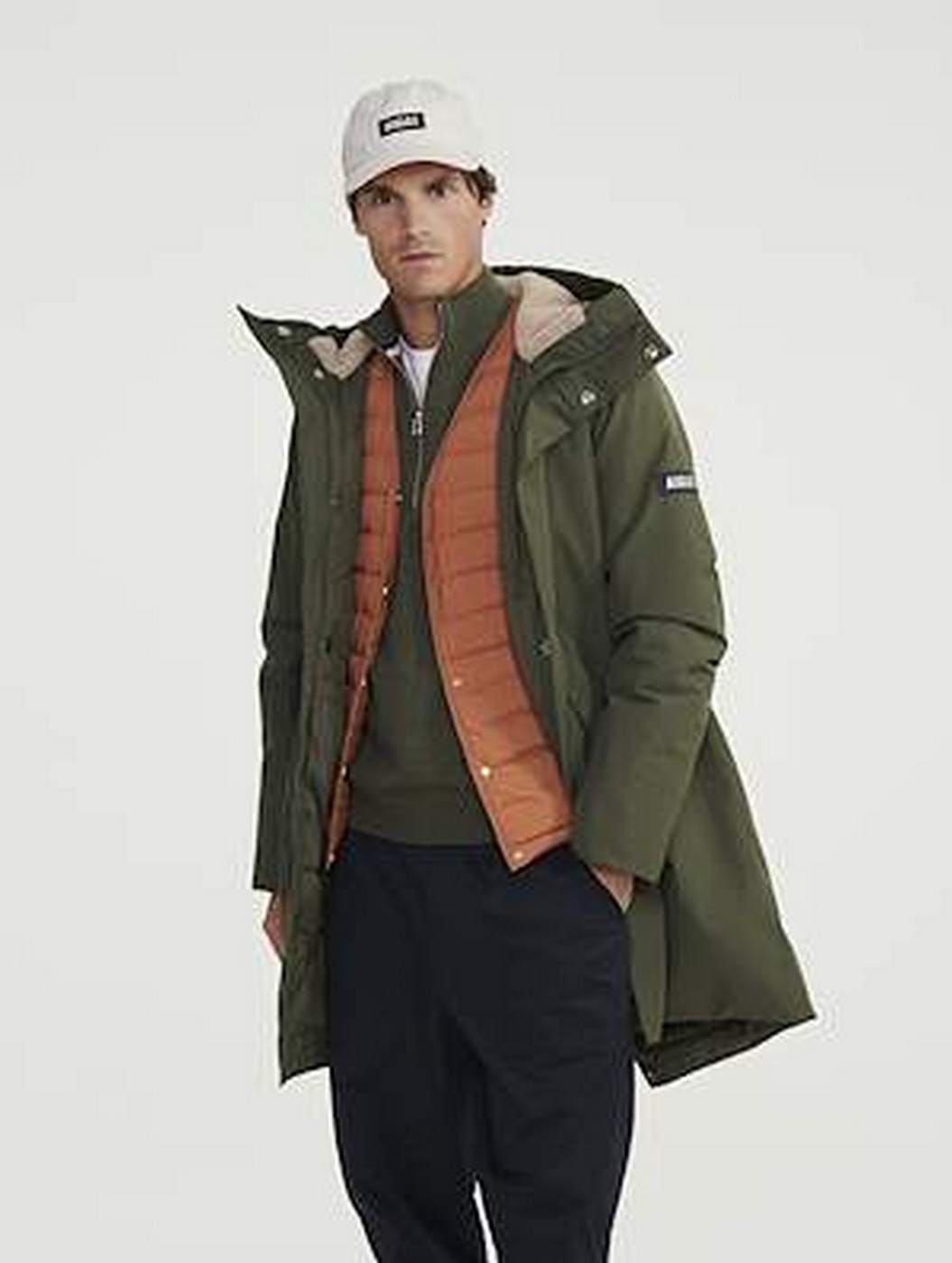 Parka imbottito da esterno - Avocado - Uomo