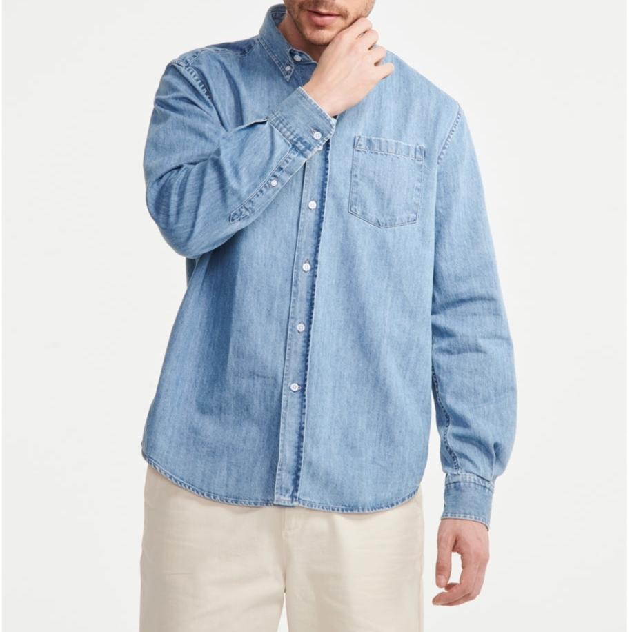 Camisa de manga larga - Blanqueador claro - Hombre