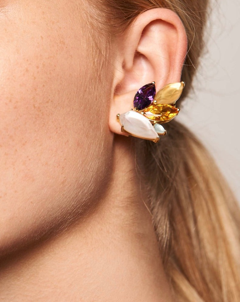 Citric Earrings - Gold