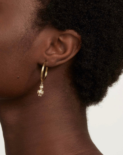 Space Age Earrings - Gold