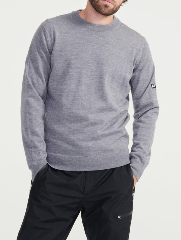Maglione - Grigio mélange - Uomo