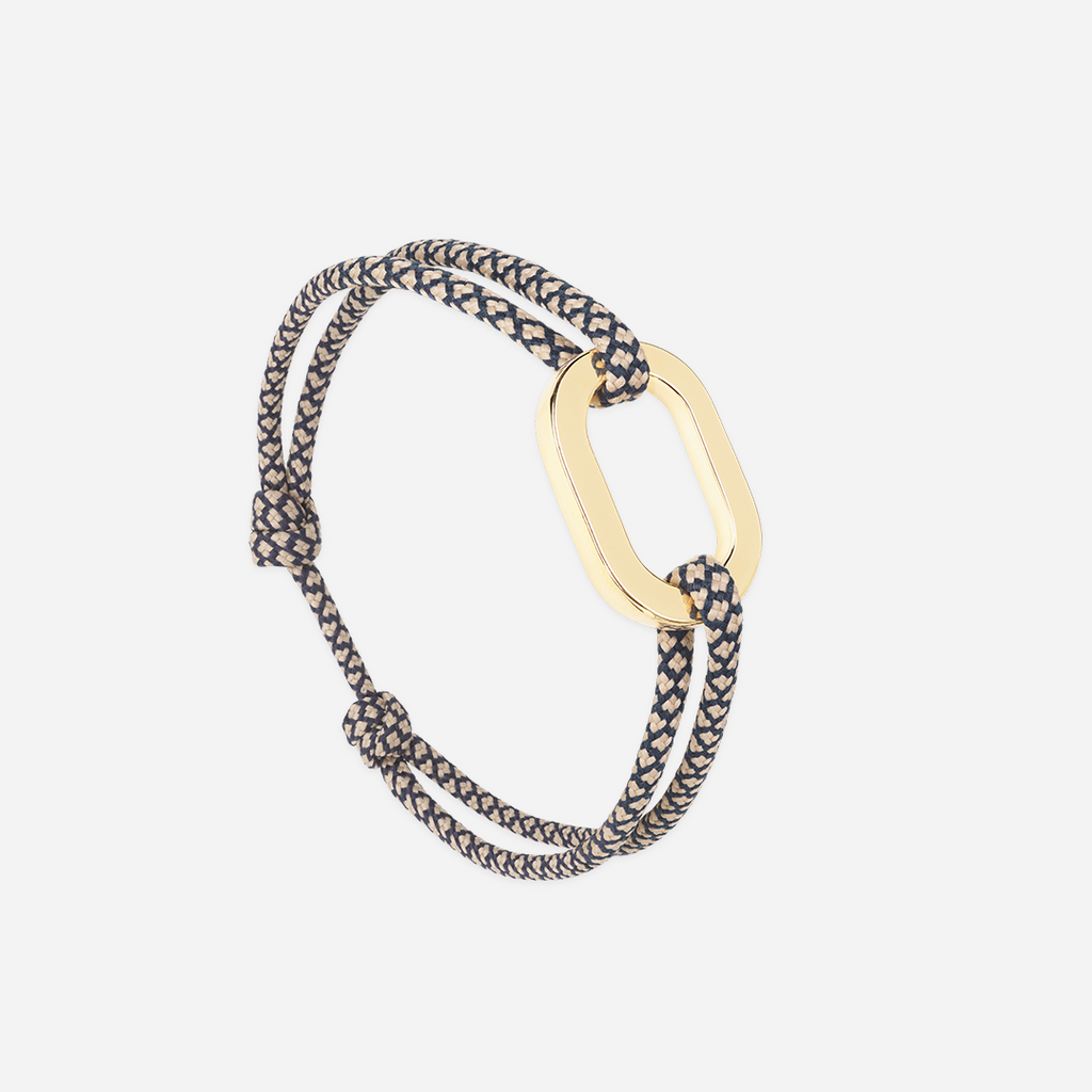 Bracelet Arche - Bleu Marine & Beige