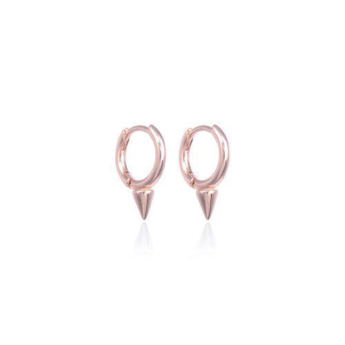 Mini Créoles Pointes - Rose