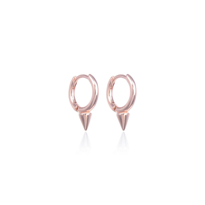 Mini Créoles Pointes - Rose
