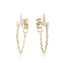 Boucles Éclair Chaine - Doré