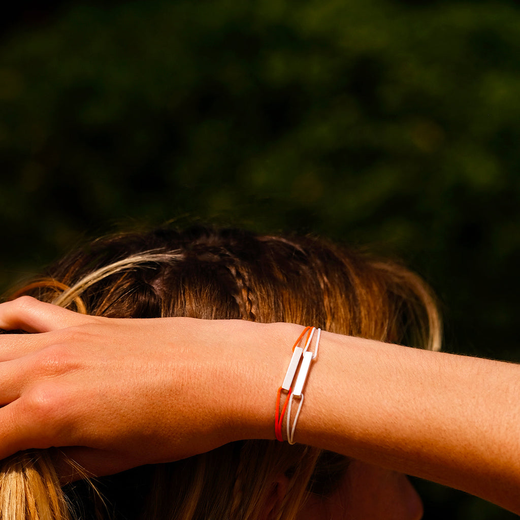 Bracelet Voie - Orange Fluo