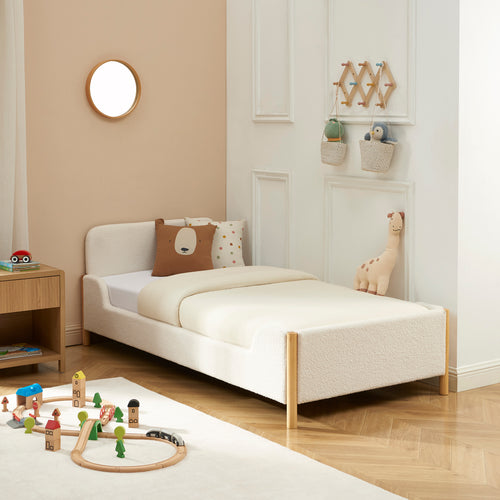 Ari - Cama Infantil - Tela Bouclette Beige