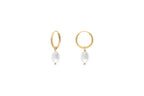 Mini Creoles Ariel Perle Blanche