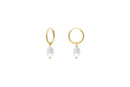 Mini Creoles Ariel Perle Blanche