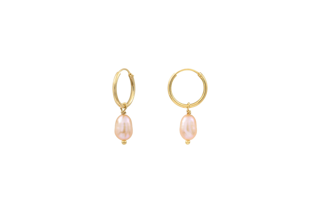 Pendientes Ariel Mini Ariel Perla Rosa