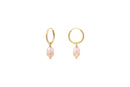 Mini Creoles Ariel Perle Rose