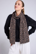 Sciarpa Ariella In Cashmere - Beige Leopardato