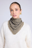 Echarpe Bandana Unisexe 54*54 Arizona - Vert Khaki Noir