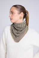 Echarpe Bandana Unisexe 54*54 Arizona - Vert Khaki Noir