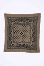 Echarpe Bandana Print Cœur Bandana Small Arizona - Vert Khaki Noir - Femme