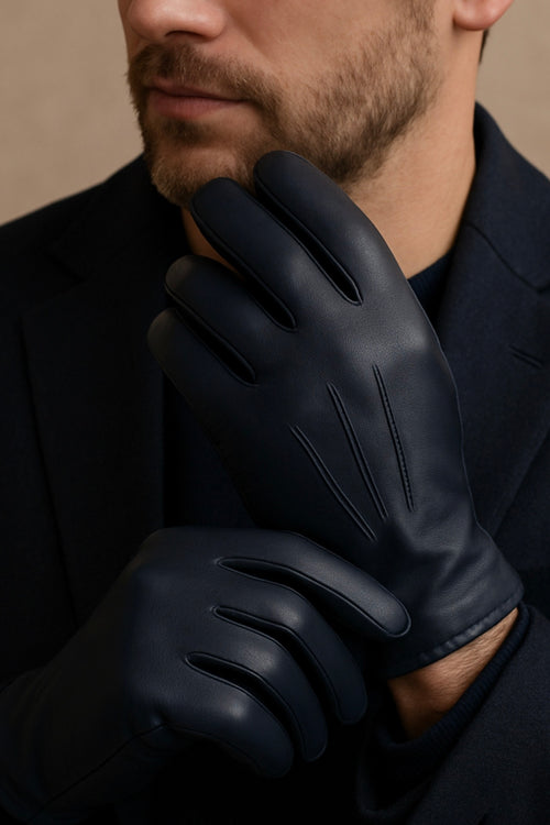 Gants Army Cuir Non Doublés - Riviera Tactile - Homme