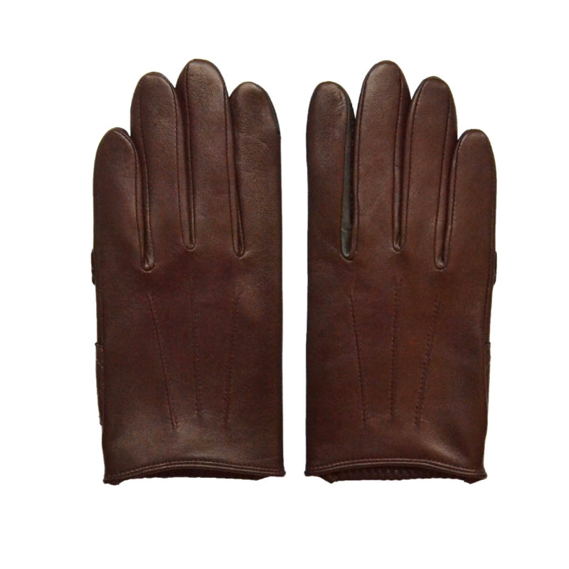 Gants Arsene Cuir Non Doublés - Bourgogne - Homme