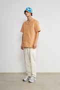 Camicia a Maniche Corte Artisan Orange