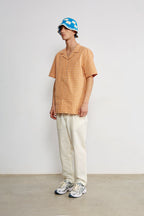 Camicia a Maniche Corte Artisan Orange
