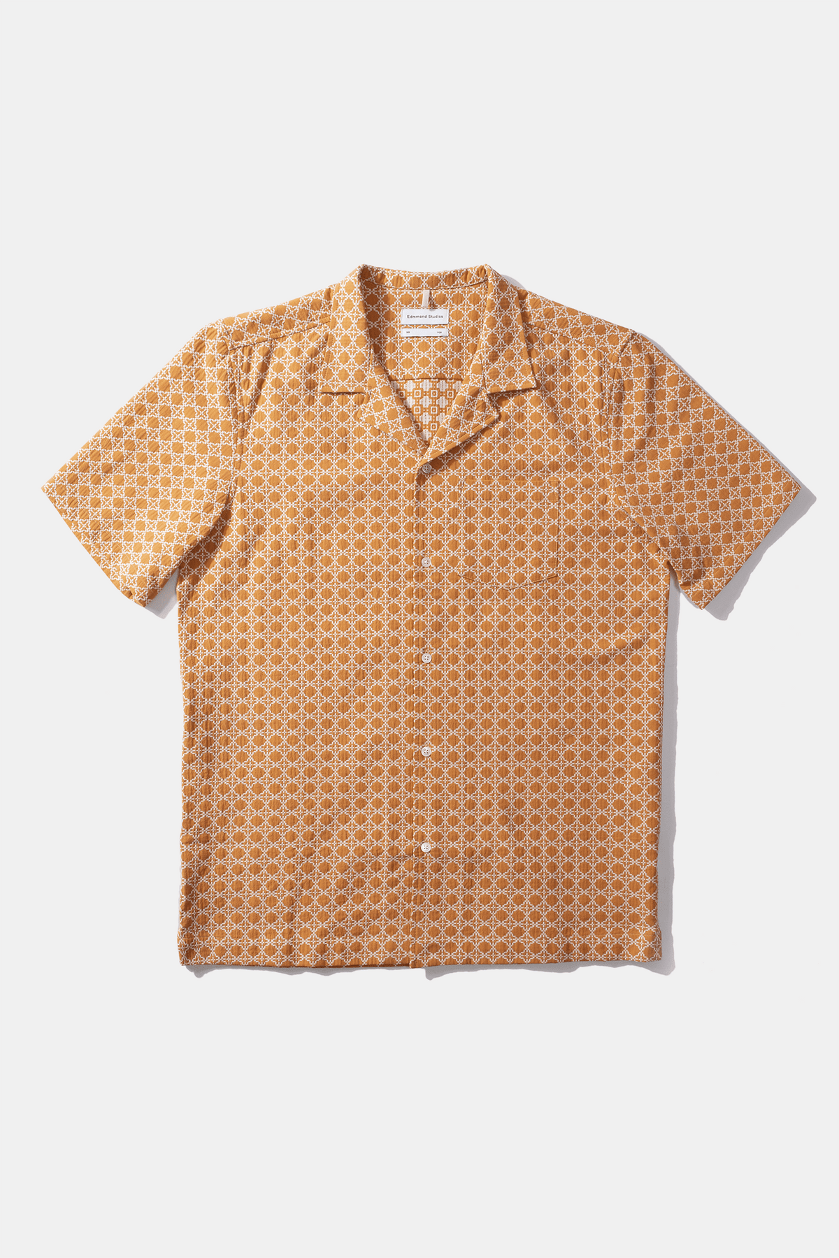Camicia a Maniche Corte Artisan Orange