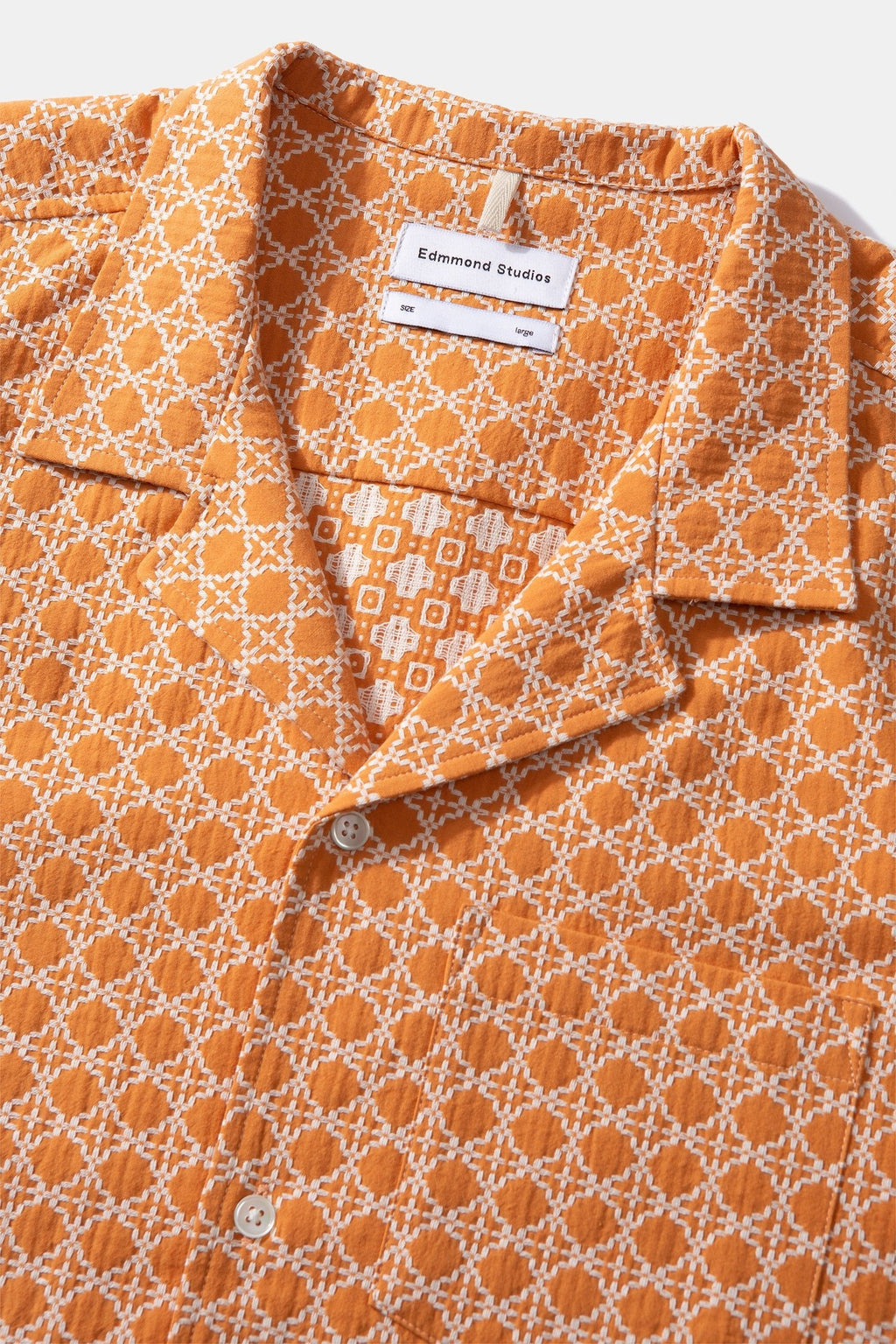 Camicia a Maniche Corte Artisan Orange
