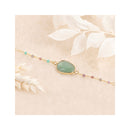 Bracelet Guasimas Jade Verte - Laiton Doré