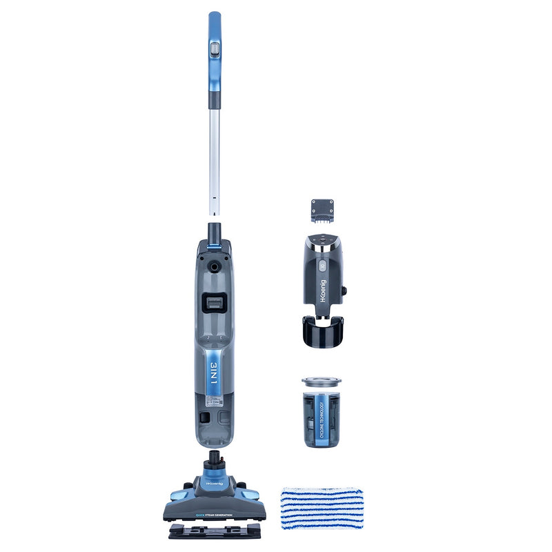 Aspirateur Vapeur 3 En 1 - Gris/Bleu