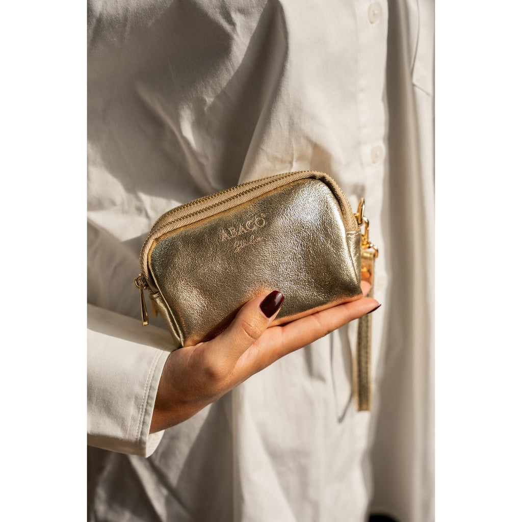 Gold Small Leather Accessory - Gold