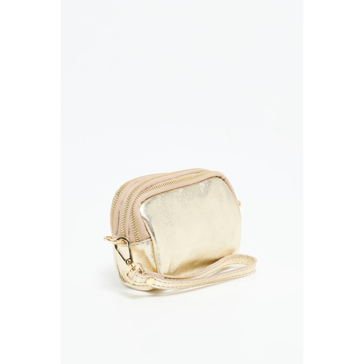 Gold Small Leather Accessory - Gold