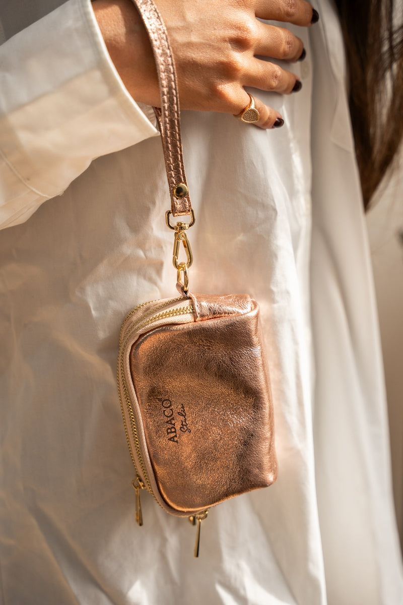 Petite Maroquinerie Dore - Rose Metallique