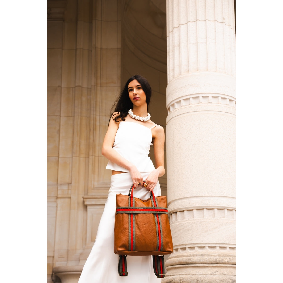 Bolso De Mano Gao Dollaro - Camel