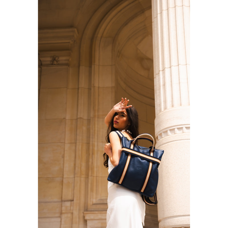 Gao Dollaro Handbag - Navy Blue