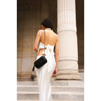 Crossbody Bag - Pat - Metallic Black