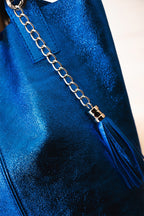 Sac à Main - Yana - Bleu Métallique