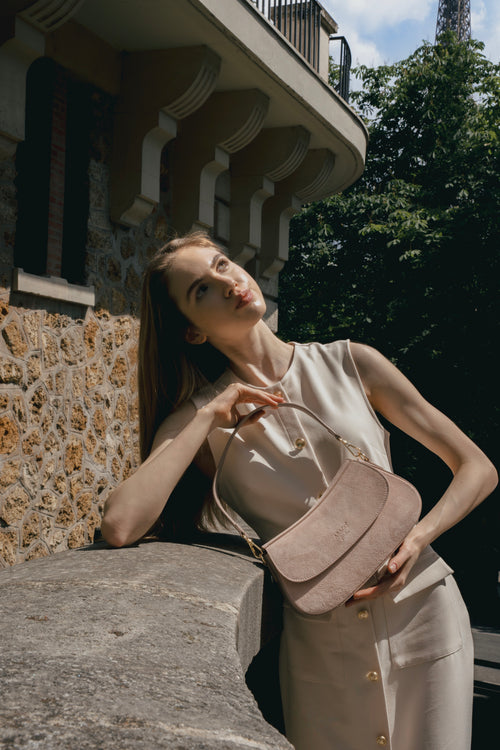 Sac À Bandoulière Cyra - Taupe Clair