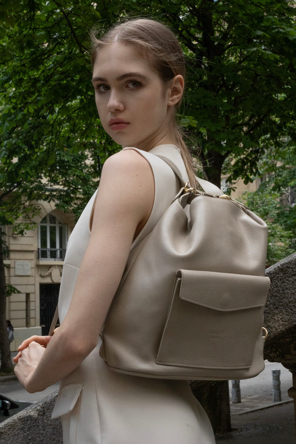 Sac En Bandoulière Effia - Taupe Clair